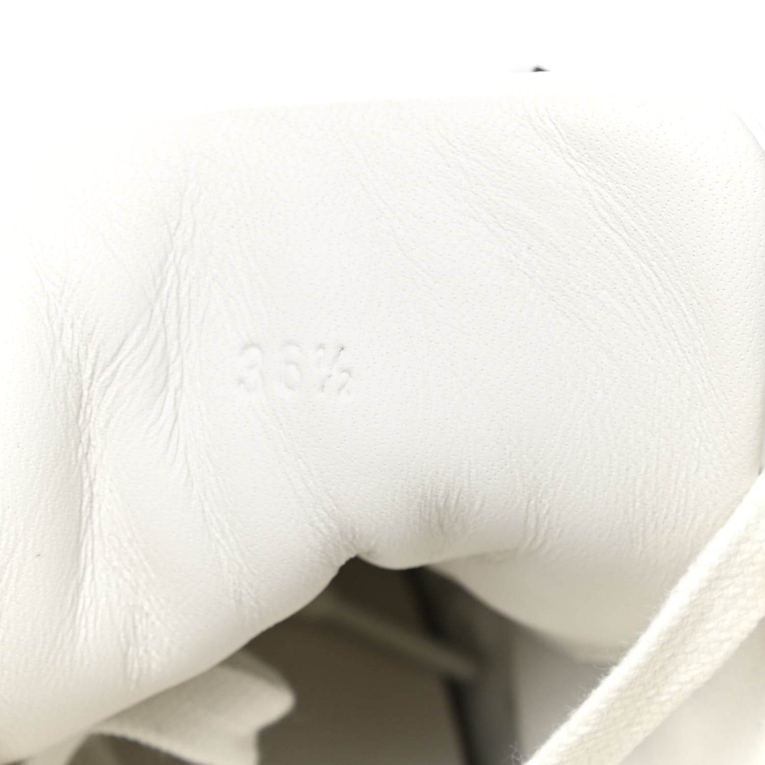 Hermes Calfskin Perforated Day Sneakers 36.5 White 8 of 9