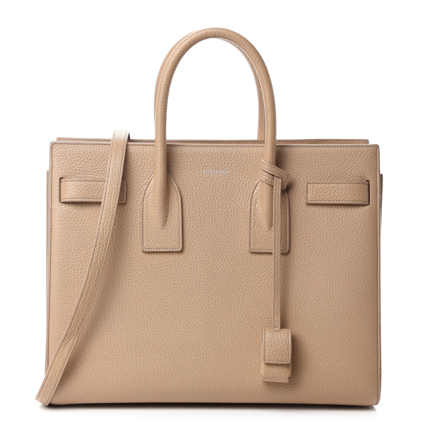 Saint Laurent Grained Calfskin Small Sac De Jour Nude Powder 1 of 14
