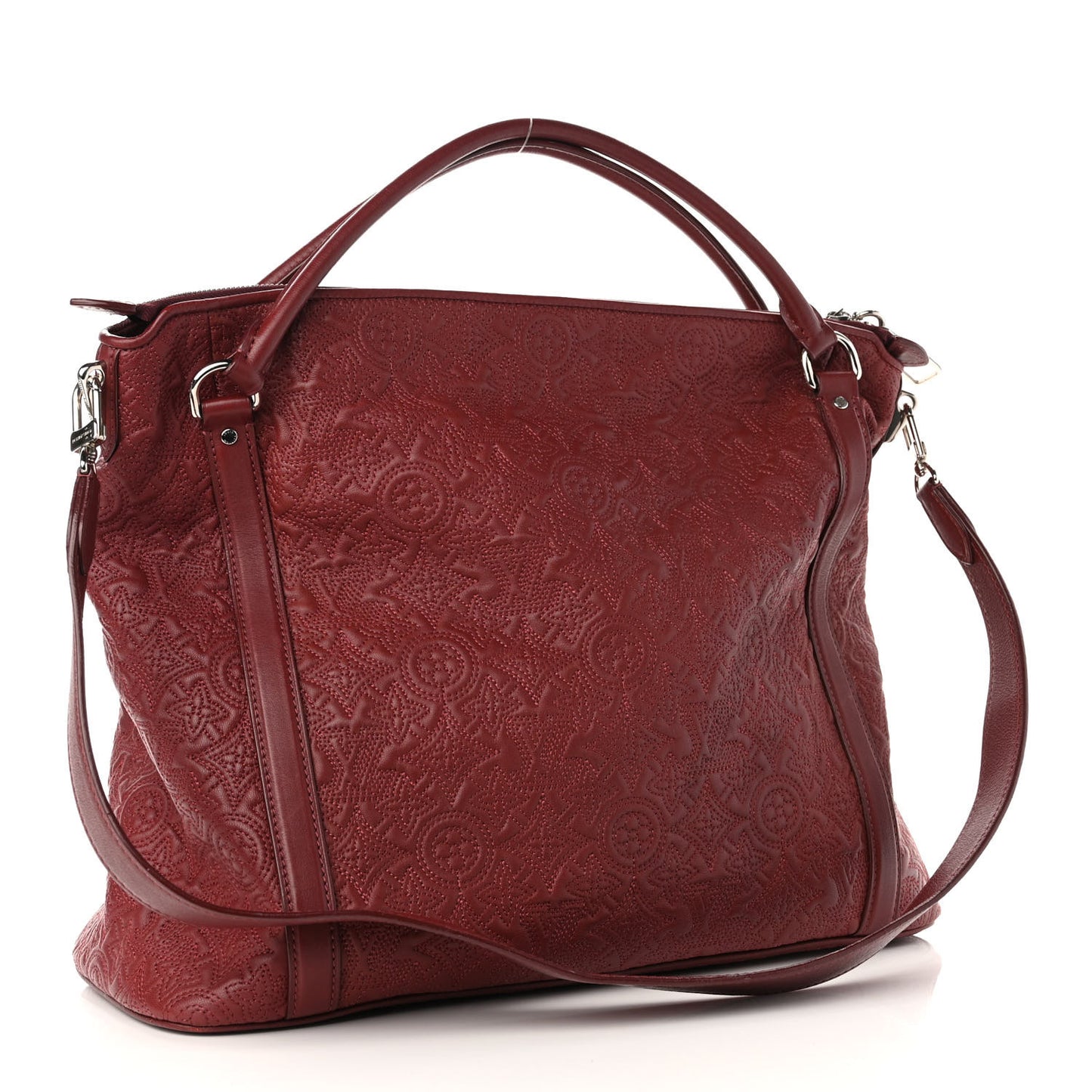 Monogram Lambskin Antheia Ixia MM Fuchsia