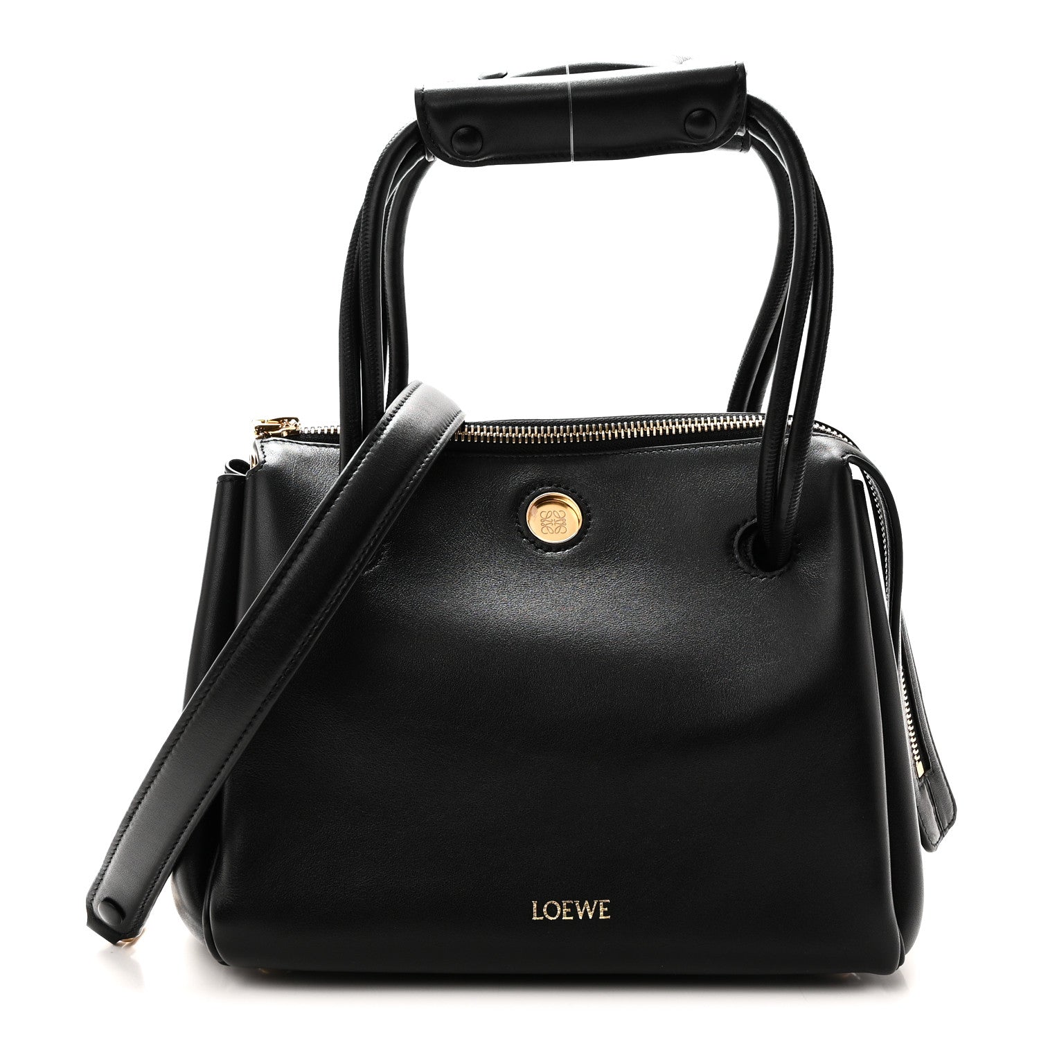 Loewe Supple Calfskin Small Madrid Bag  Black 1 of 9