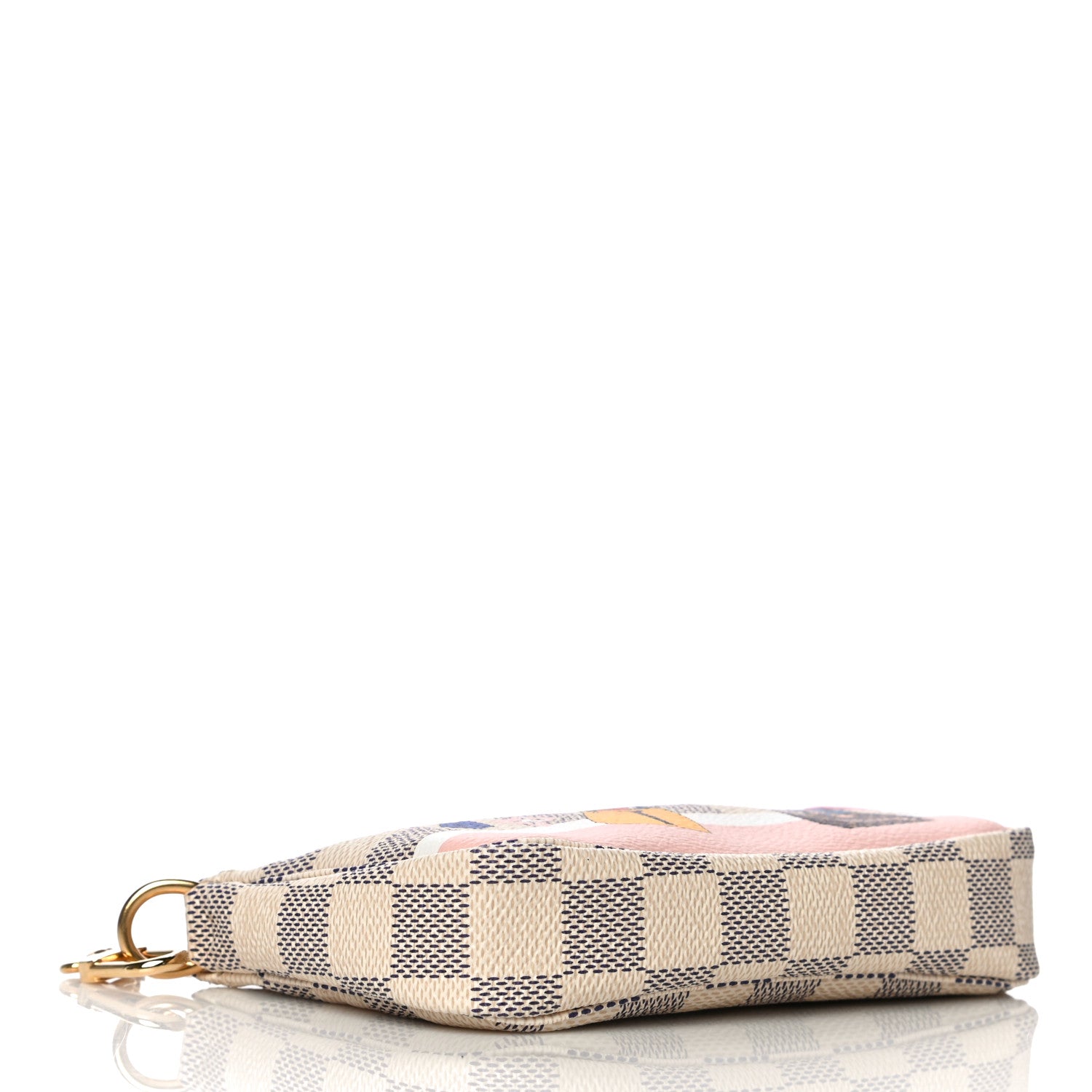 Louis Vuitton Damier Azur 2018 Christmas Animation Mini Pochette Accessories 4 of 11