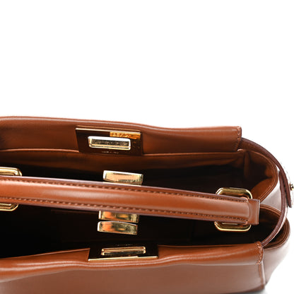 Fendi Nappa Mini Peekaboo Iconic Satchel Corteccia 4 of 4