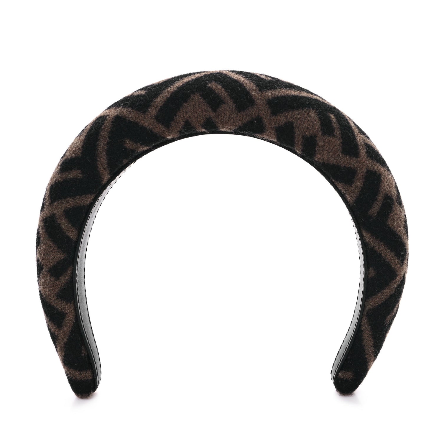 Wool Cashmere FF Logo Headband Tobacco