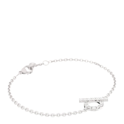 Hermes 18K White Gold Diamond Finesse Bracelet ST 1 of 4
