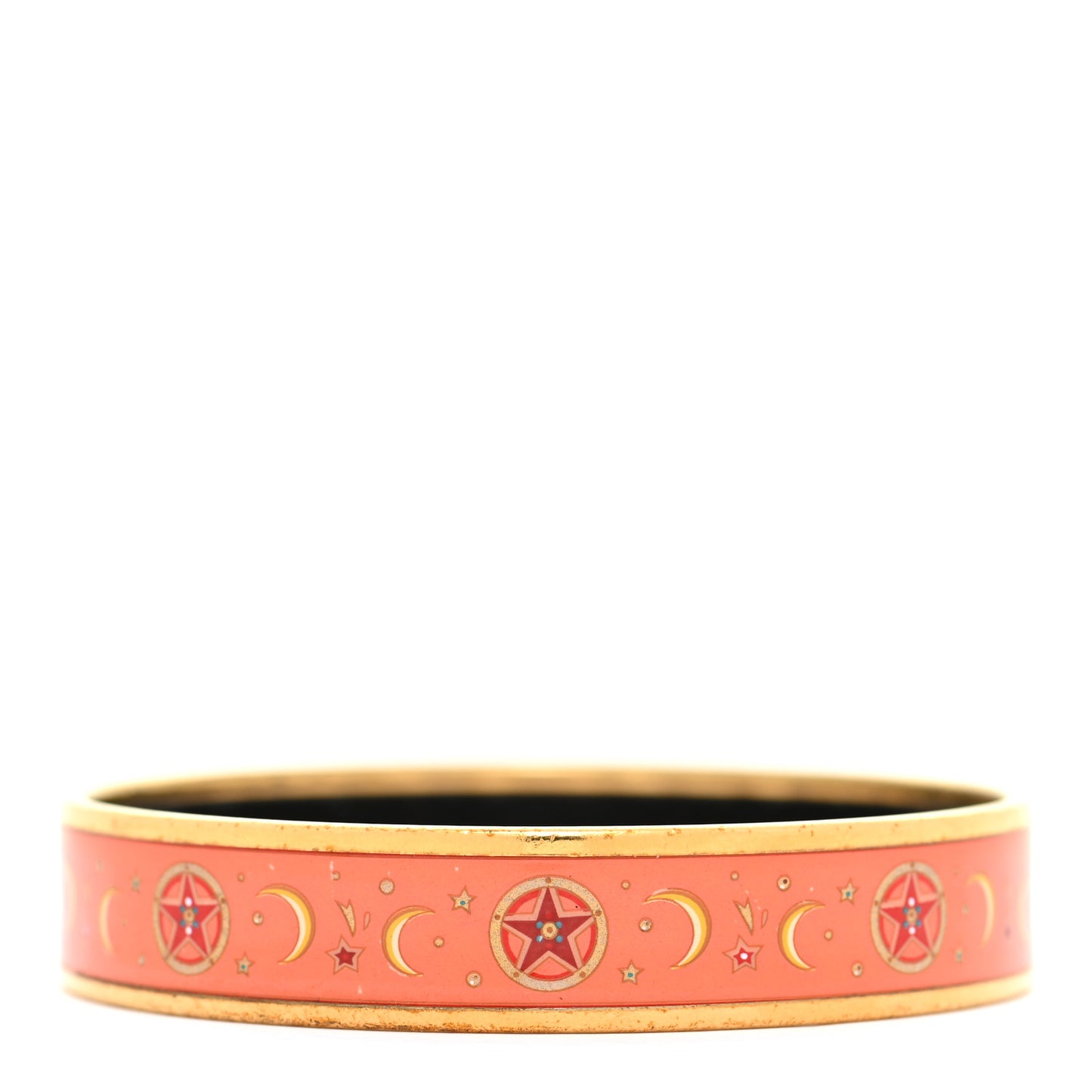 Enamel Printed Wide Moon Stars Bracelet 70