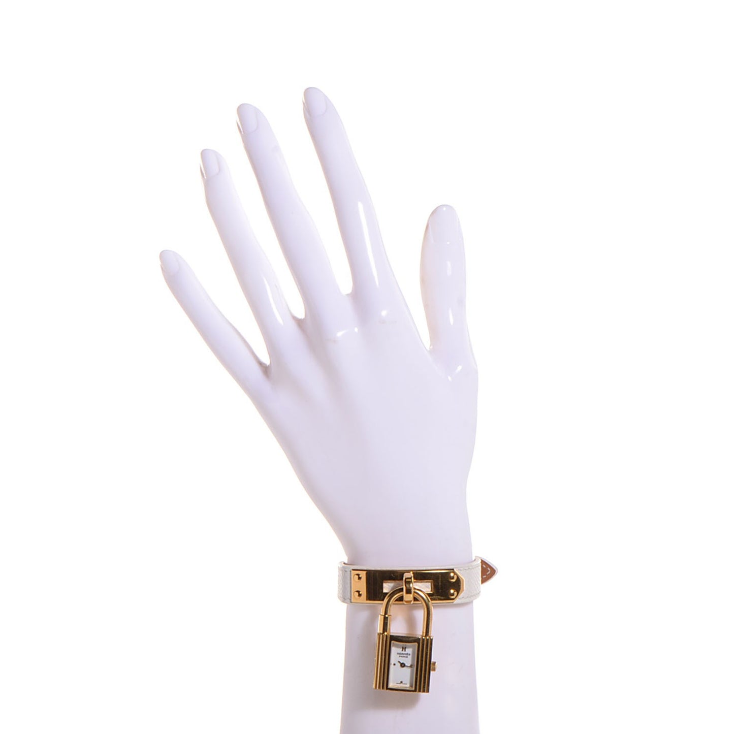 Stainless Steel Epsom 20mm Kelly Cadena Quartz Watch White