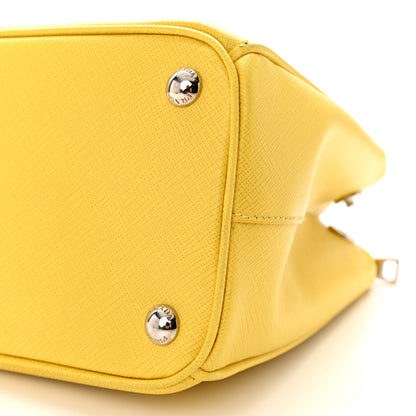 Prada Saffiano Small Galleria Double Zip Tote Soleil 10 of 13