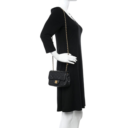 Chanel Lambskin Quilted Mini Pearl Crush Flap Black 2 of 11