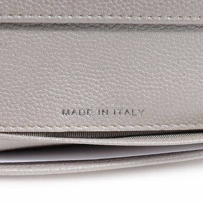 Chanel Caviar French Compact Wallet Silver 7 of 9