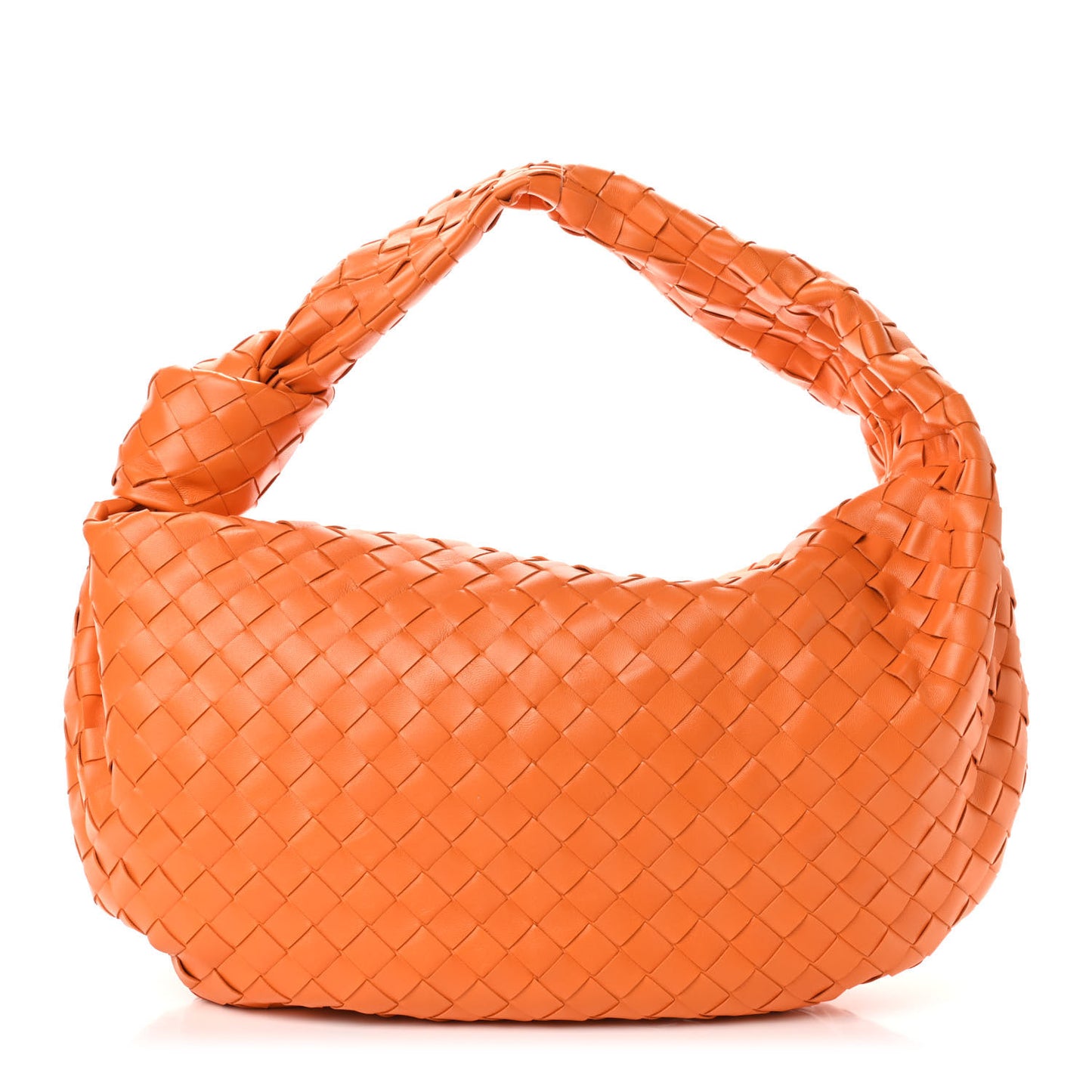 Nappa Intrecciato Medium Jodie Twist Orange