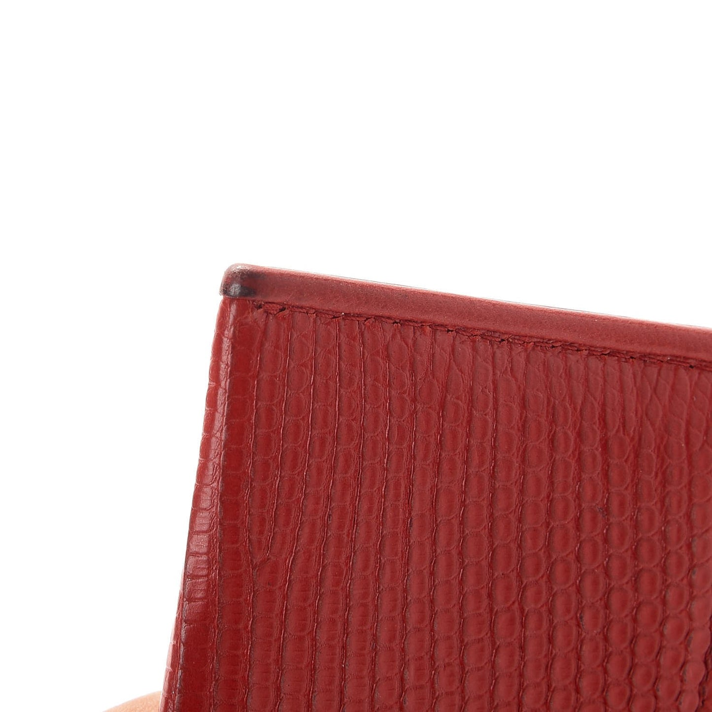 Lizard Card Holder Red