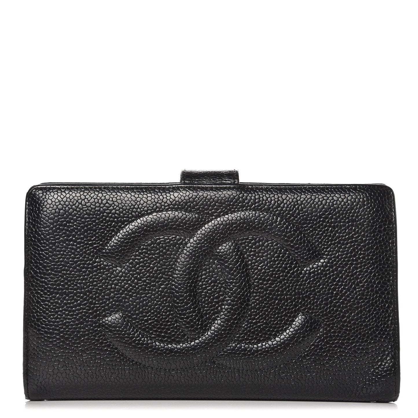 Caviar Timeless CC French Wallet Black