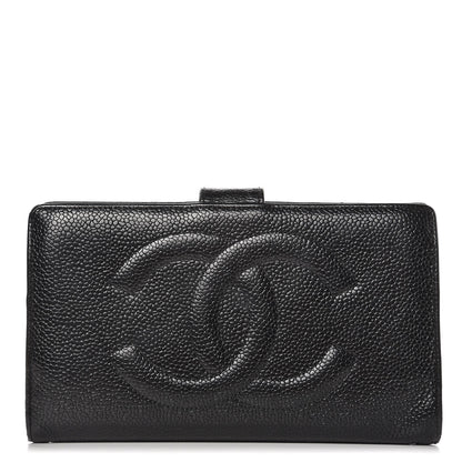 Chanel Caviar Timeless CC French Wallet Black 1 of 14