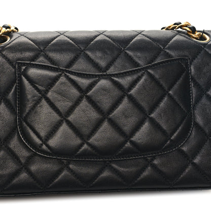 Chanel Lambskin Quilted Chaine Lettre Flap Black 11 of 11