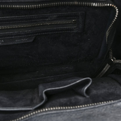 Celine Drummed Calfskin Mini Luggage Black 10 of 12