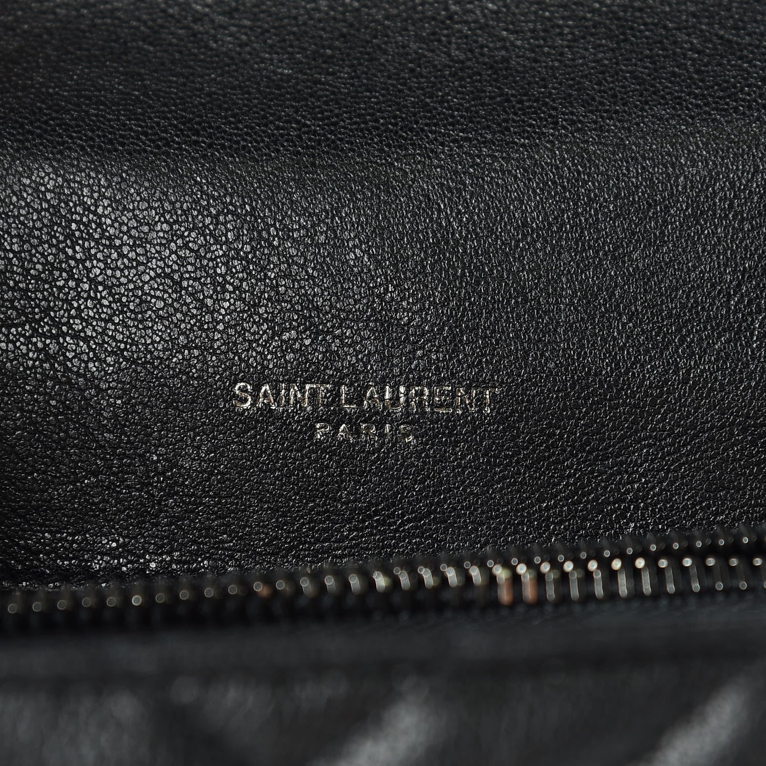 Saint Laurent Sheepskin Matelasse Chevron Monogram Medium College Bag Black 6 of 10