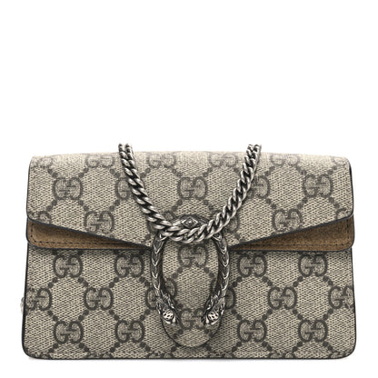 Gucci GG Supreme Monogram Super Mini Dionysus Shoulder Bag Taupe 1 of 11