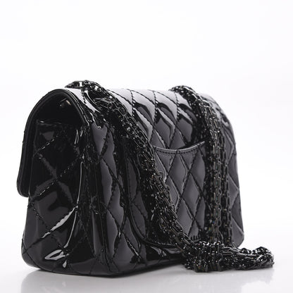 Chanel Patent Calfskin Quilted 2.55 Reissue Mini Flap So Black 3 of 11