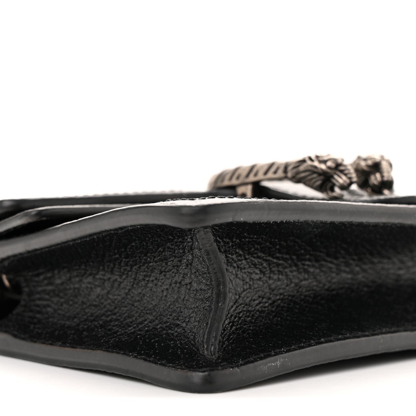 Jacquard Black Denim GG Monogram Super Mini Dionysus Shoulder Bag Black Ivory