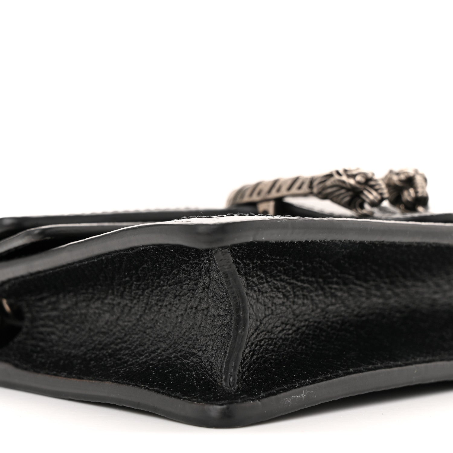 Gucci Jacquard Black Denim GG Monogram Super Mini Dionysus Shoulder Bag Black Ivory 8 of 10
