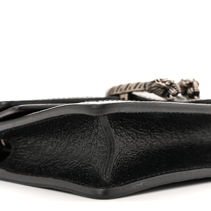 Gucci Jacquard Black Denim GG Monogram Super Mini Dionysus Shoulder Bag Black Ivory 8 of 10