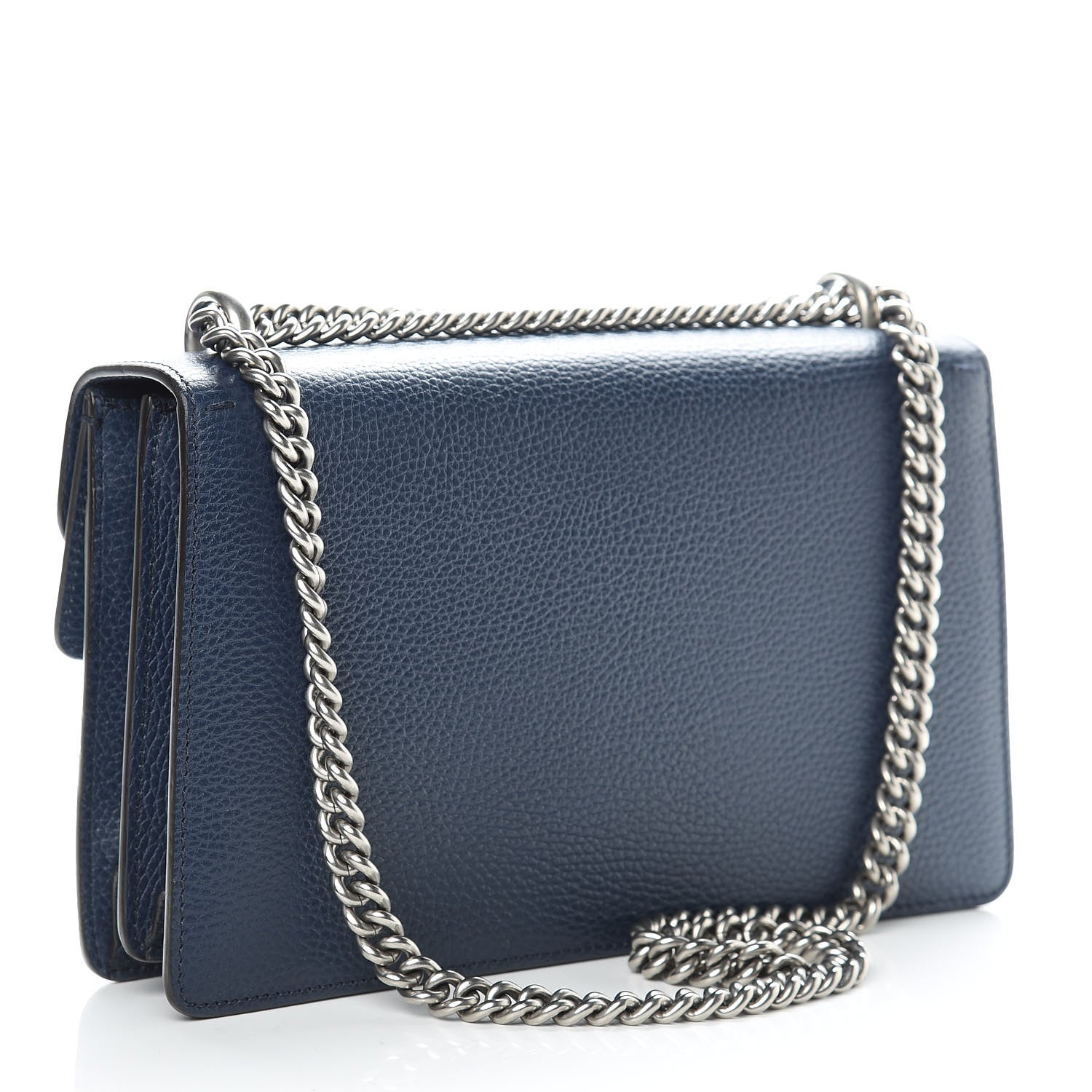 Gucci Dollar Calfskin Crystal Small Dionysus Shoulder Bag Blue Agata Montana Sapphire 4 of 12