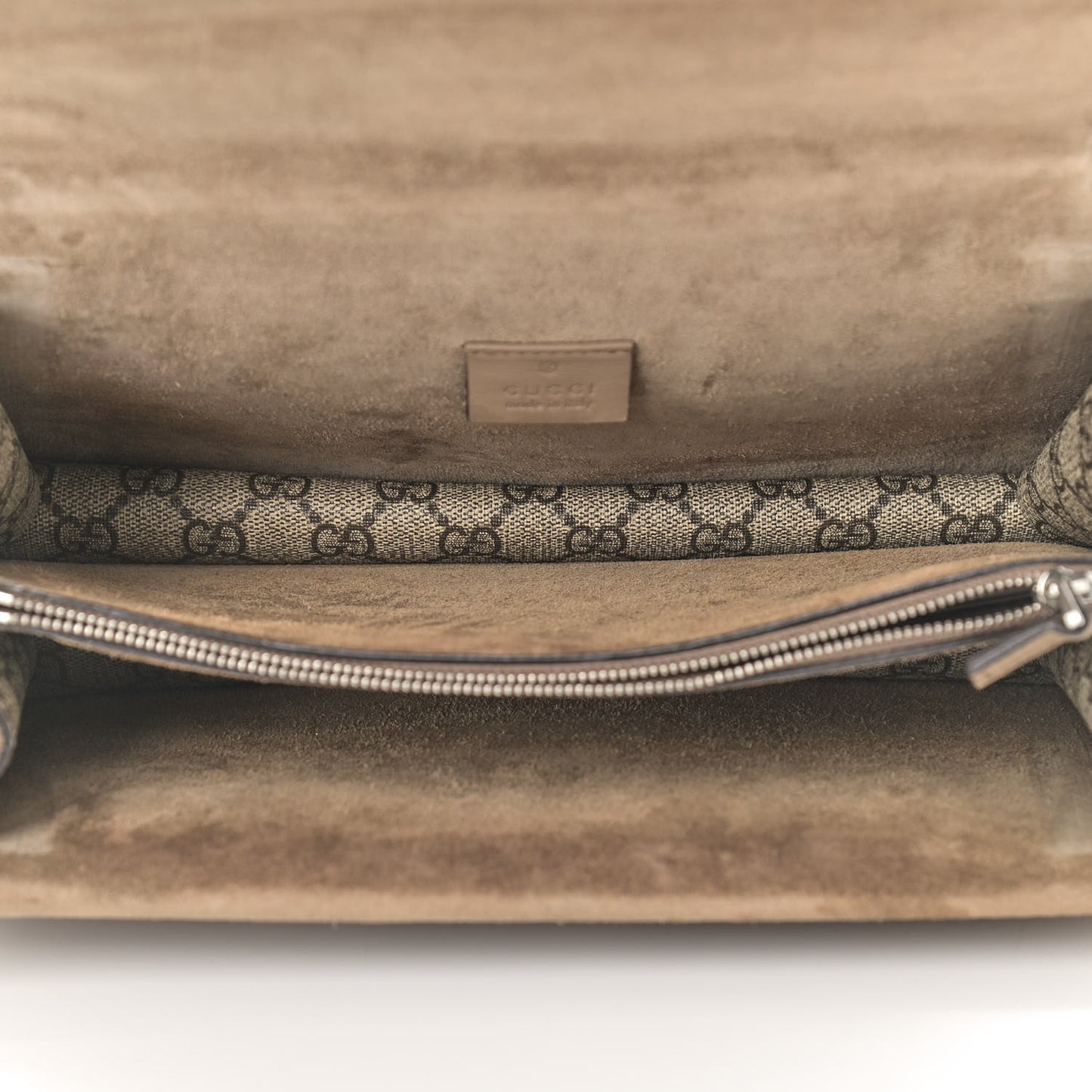 GG Supreme Monogram Small Dionysus Shoulder Bag Taupe
