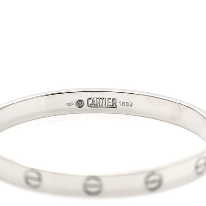 Cartier 18K White Gold LOVE Bracelet 16 5 of 6