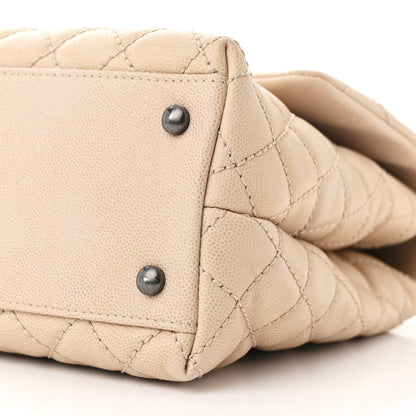 Chanel Caviar Quilted Small Coco Handle Flap Light Beige 11 of 11