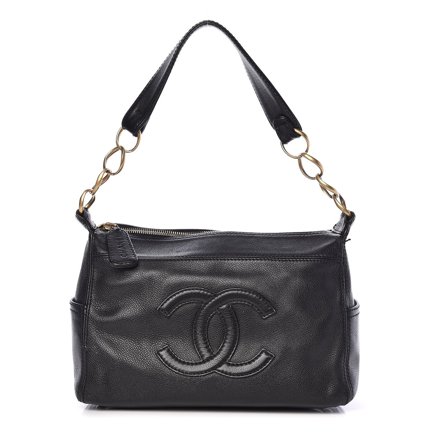 Calfskin Hobo Black
