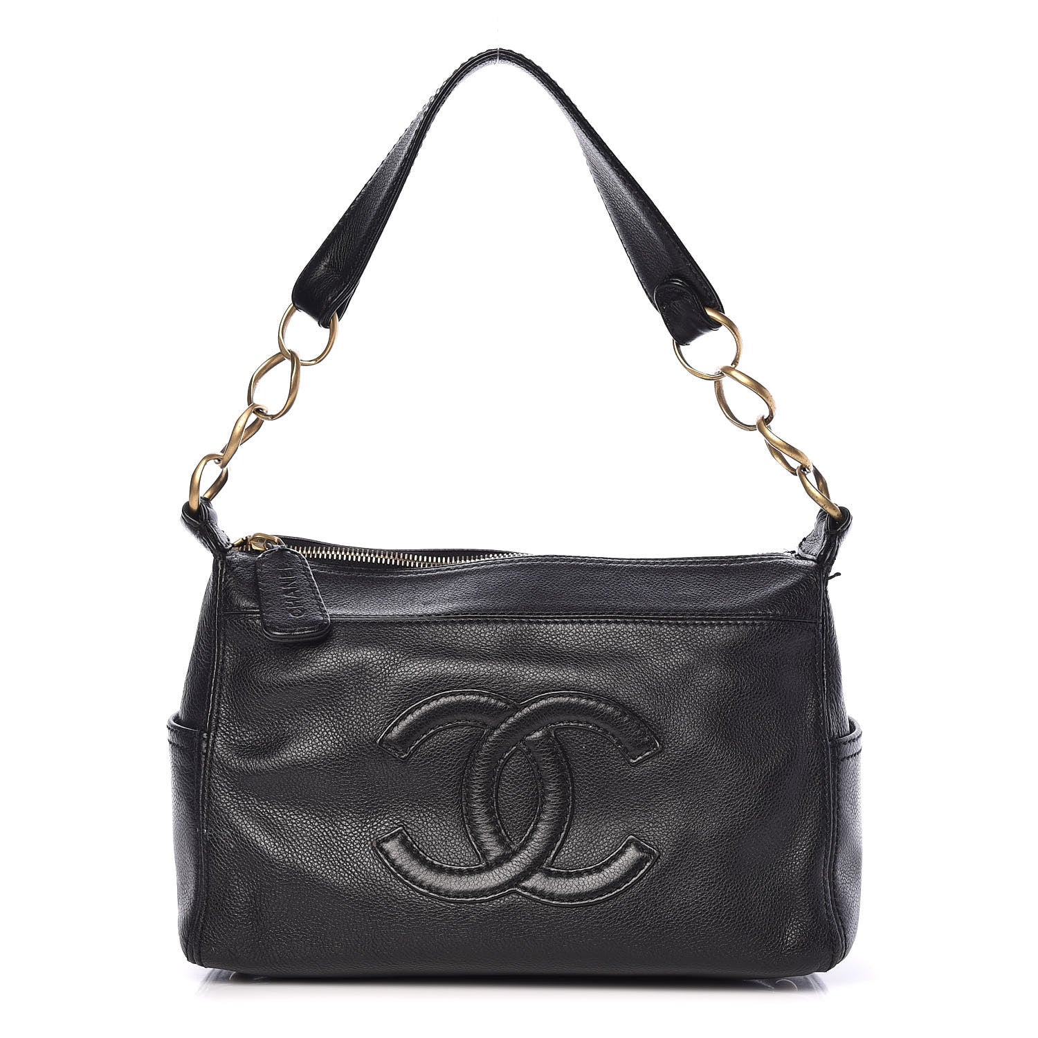Chanel Calfskin Hobo Black 1 of 15