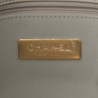Chanel Lambskin Quilted Medium Chanel 19 Flap Grey 6 of 9