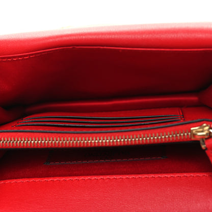 Valentino Garavani Vitello Rockstud Wallet On Chain Rouge Pur 5 of 11