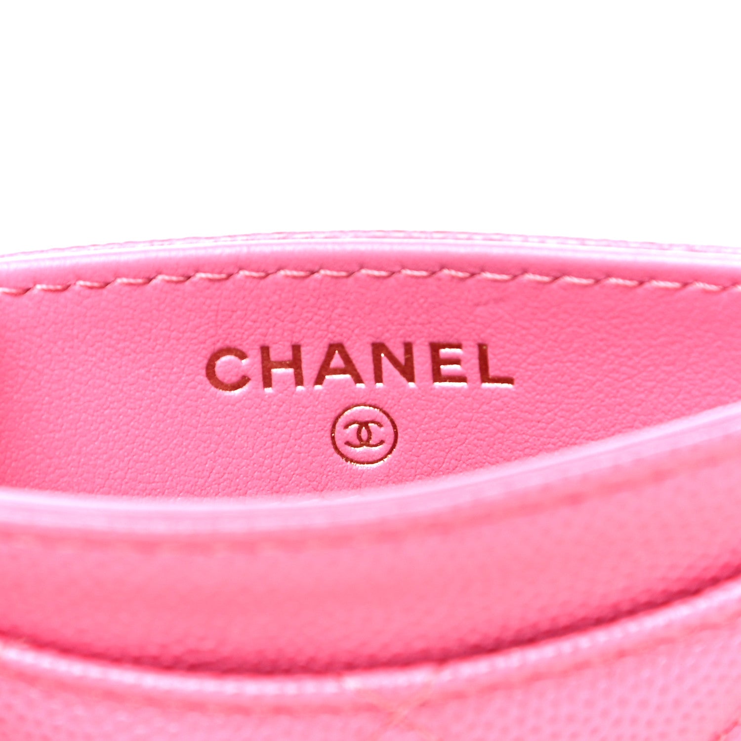 Chanel Caviar Quilted Card Holder Pink 6 of 12