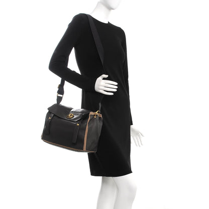 Saint Laurent Calfskin Muse Two Messenger Grey 2 of 21