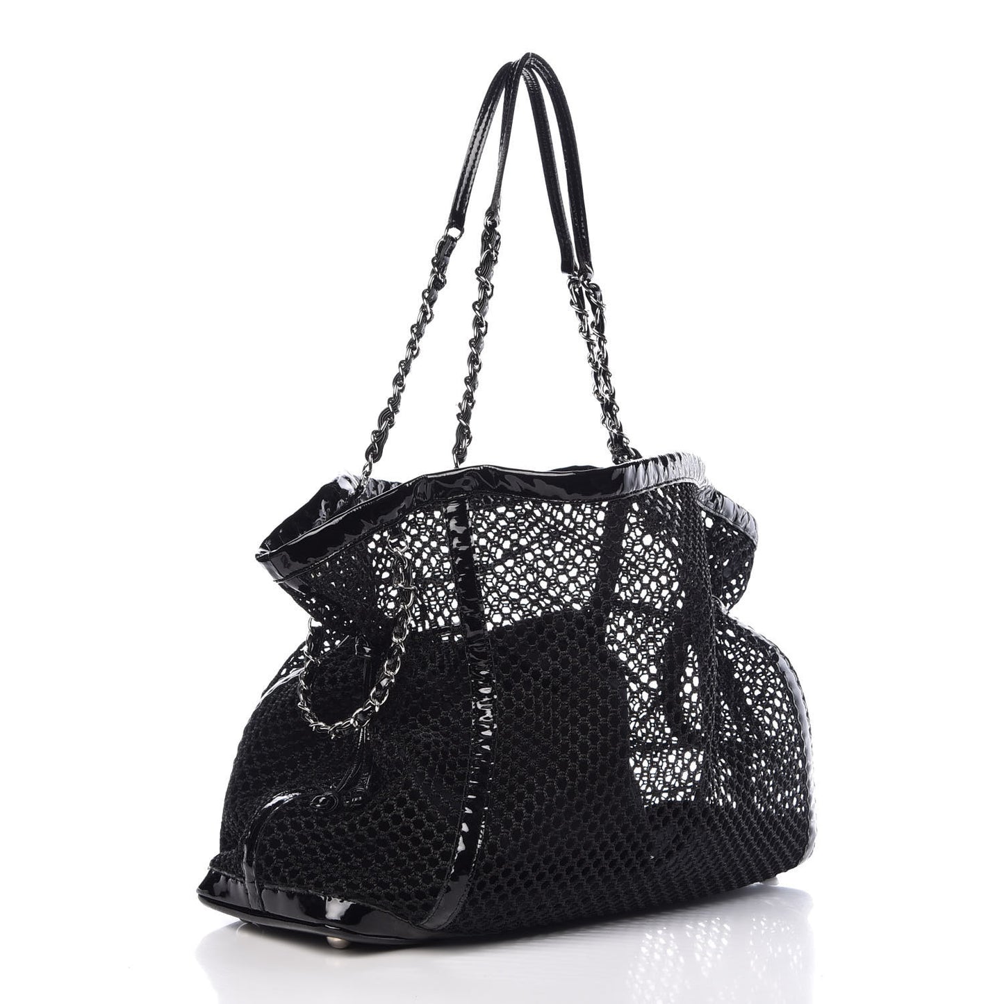 Patent Net Large La Madrague Tote Black