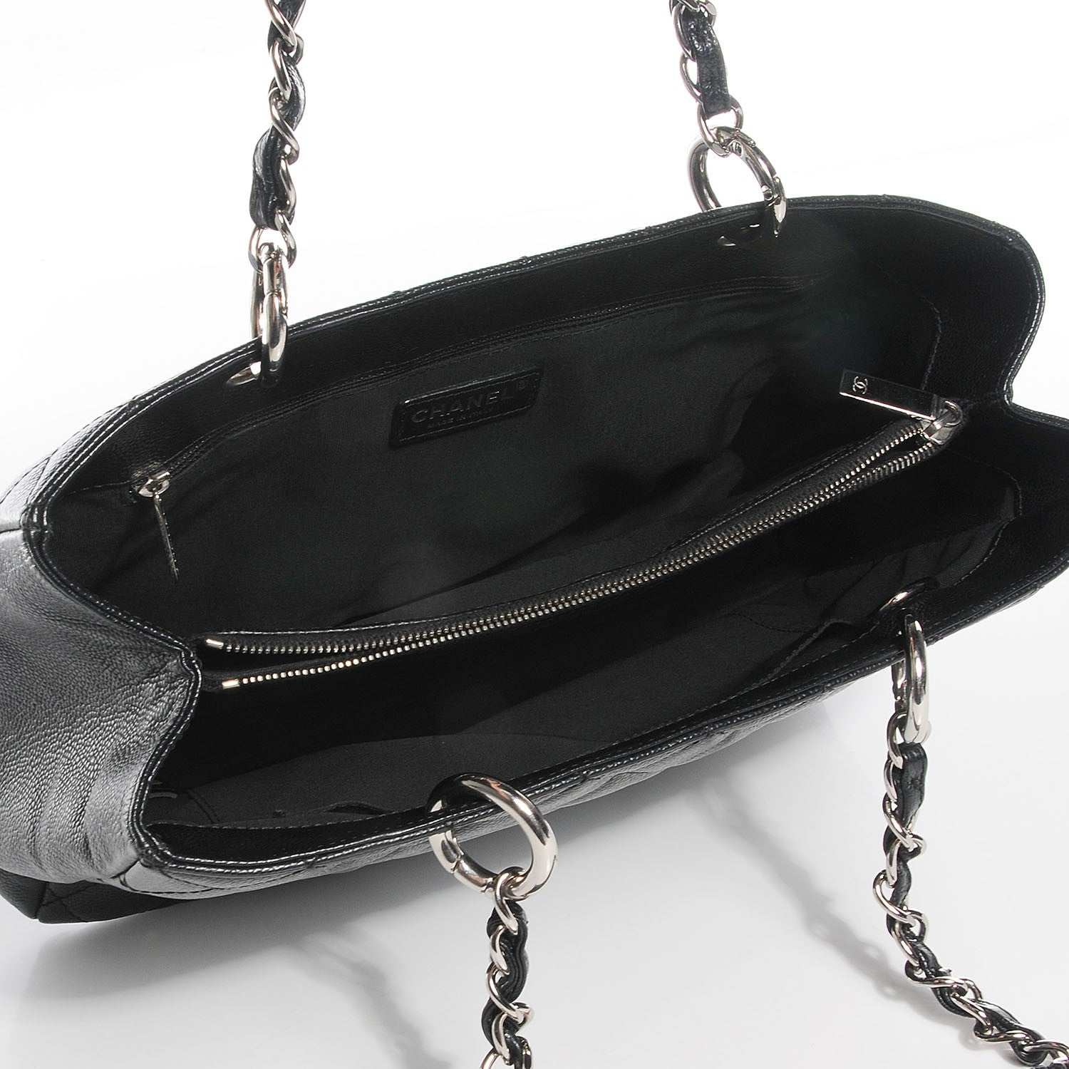 Chanel Caviar Quilted Grand Shopping Tote GST Black 5 of 7