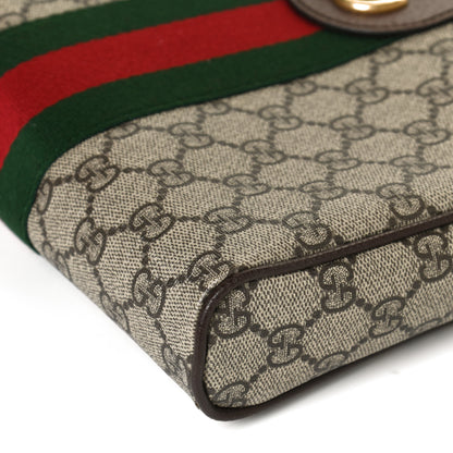 Gucci GG Supreme Monogram Web Small Ophidia Messenger Bag Brown 12 of 13