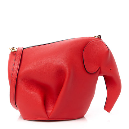 Loewe Calfskin Mini Elephant Crossbody Bag Scarlet Red 1 of 10