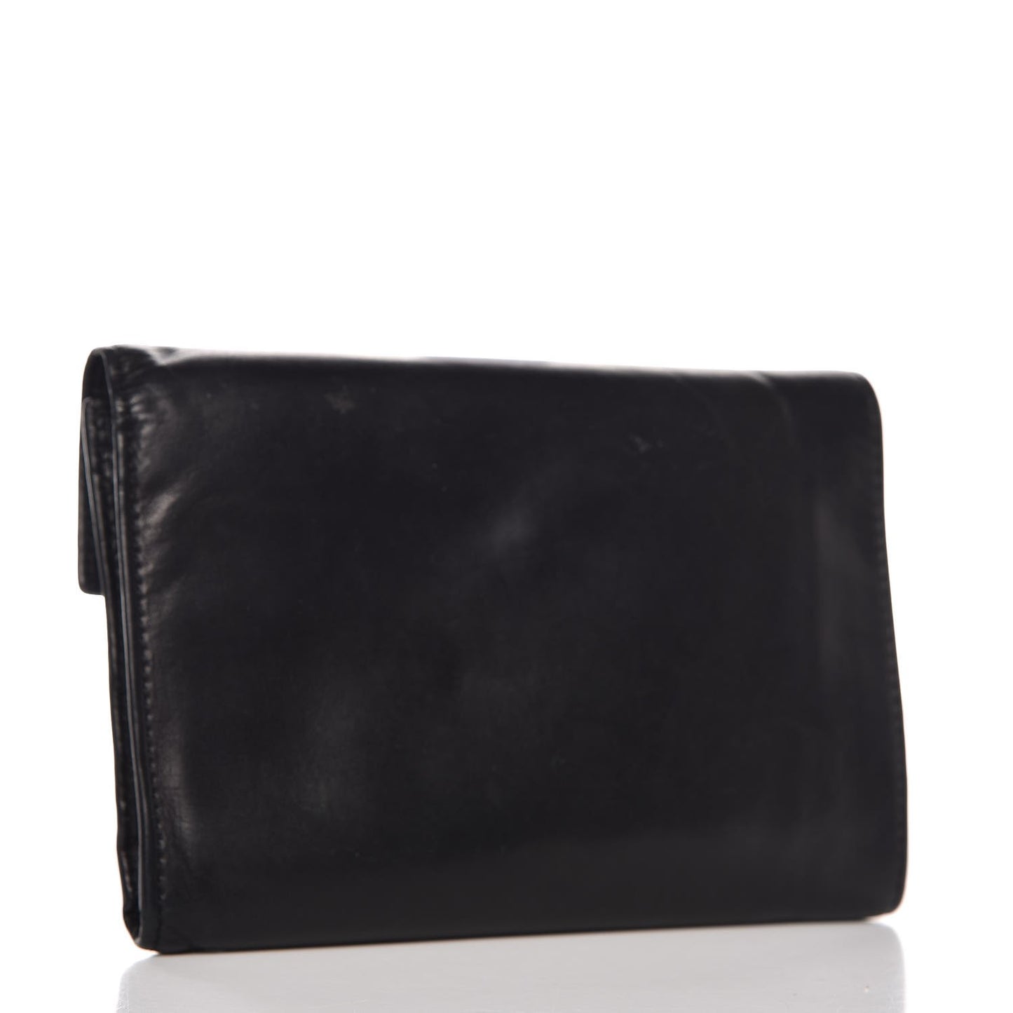 Nappa Tri Fold Wallet Black