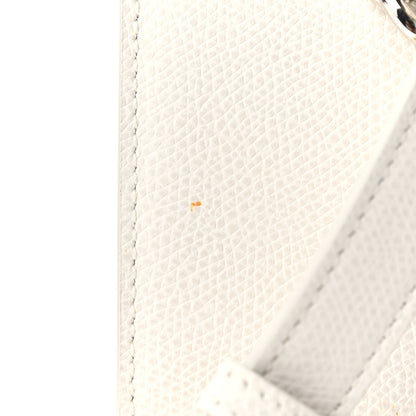Christian Dior Grained Calfskin 30 Montaigne Chain Flap Bag White 11 of 12