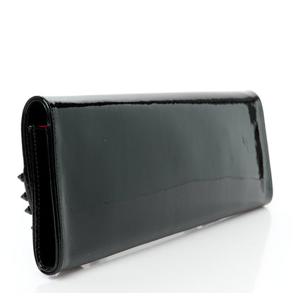 Christian Louboutin Patent Spikes Pigalle Clutch  Black 3 of 8