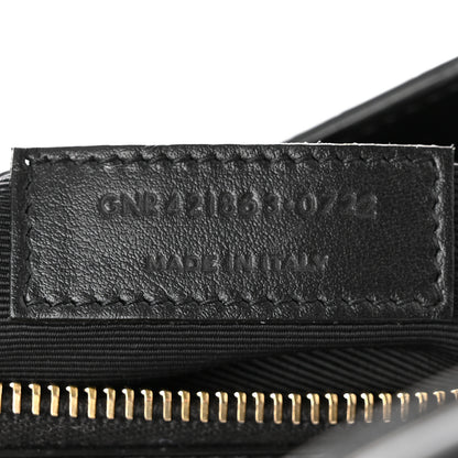Saint Laurent Calfskin Crocodile Embossed Baby Sac De Jour Black 7 of 10