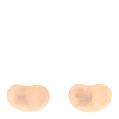 Tiffany 18K Rose Gold 9mm Elsa Peretti Bean Earrings 1 of 5
