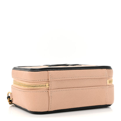 Chanel Caviar Quilted Small CC Filigree Vanity Case Beige Black 4 of 10