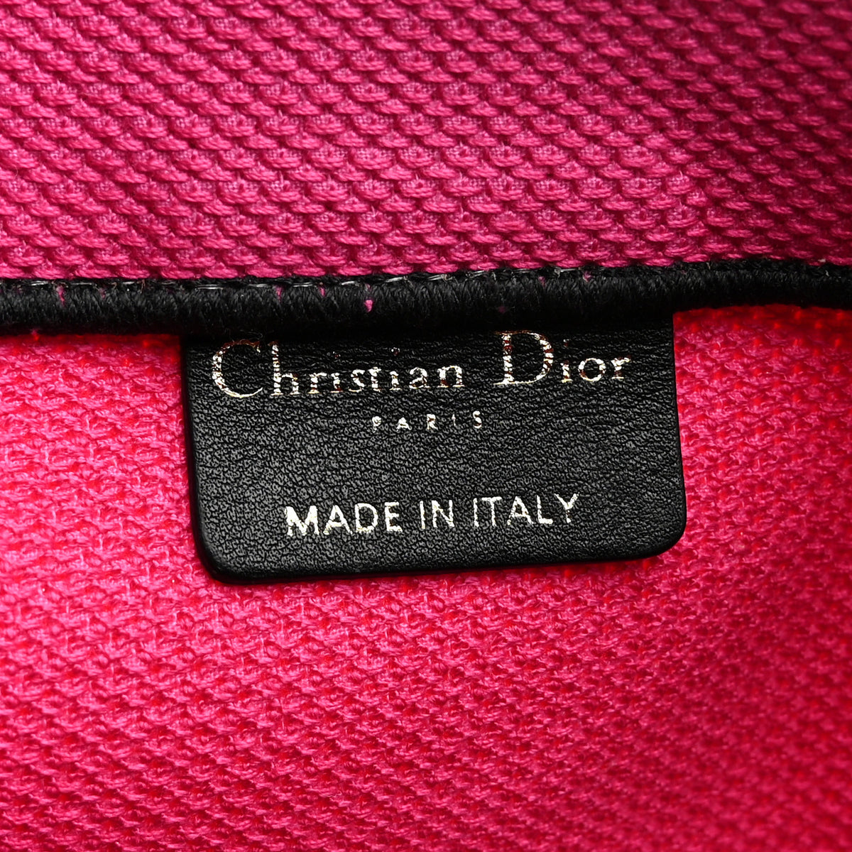 Christian Dior Canvas Embroidered Large Jungle Pop Book Tote Fuchsia Multicolor 6 of 12