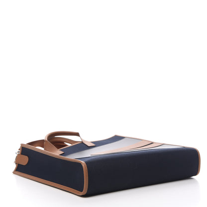 Hermes Toile Swift Record Bag 78 Bleu Marine 5 of 11