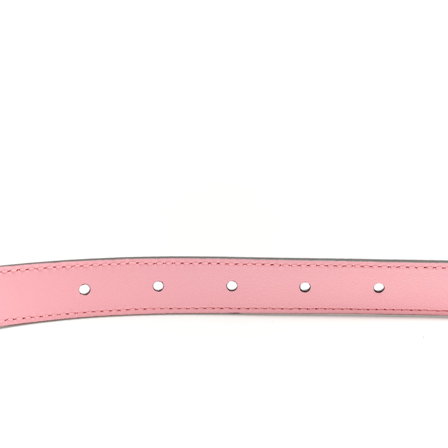 Moon Calfskin Palladium Double G 20mm Belt 75 30 Wild Rose