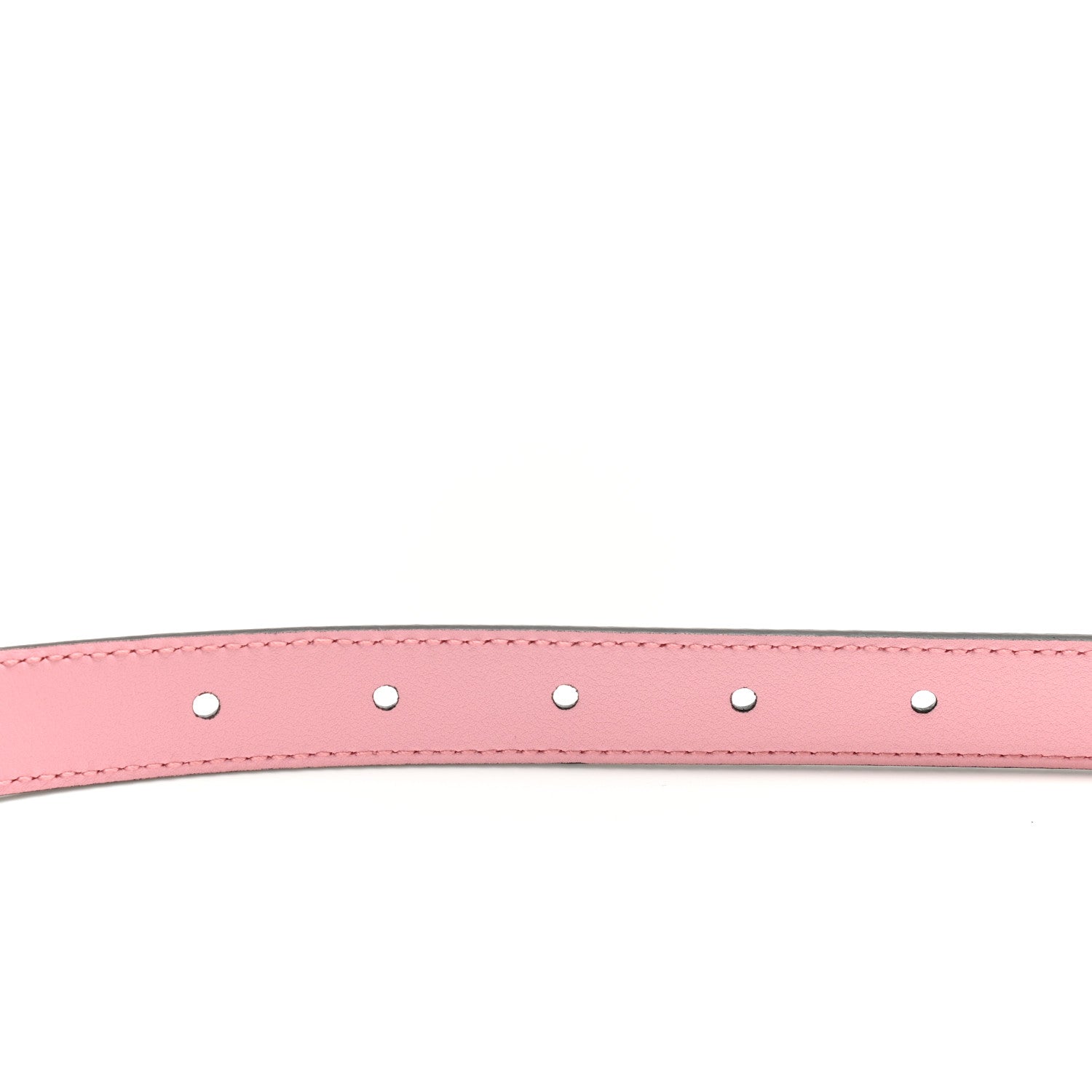 Gucci Moon Calfskin Palladium Double G 20mm Belt 75 30 Wild Rose 3 of 5