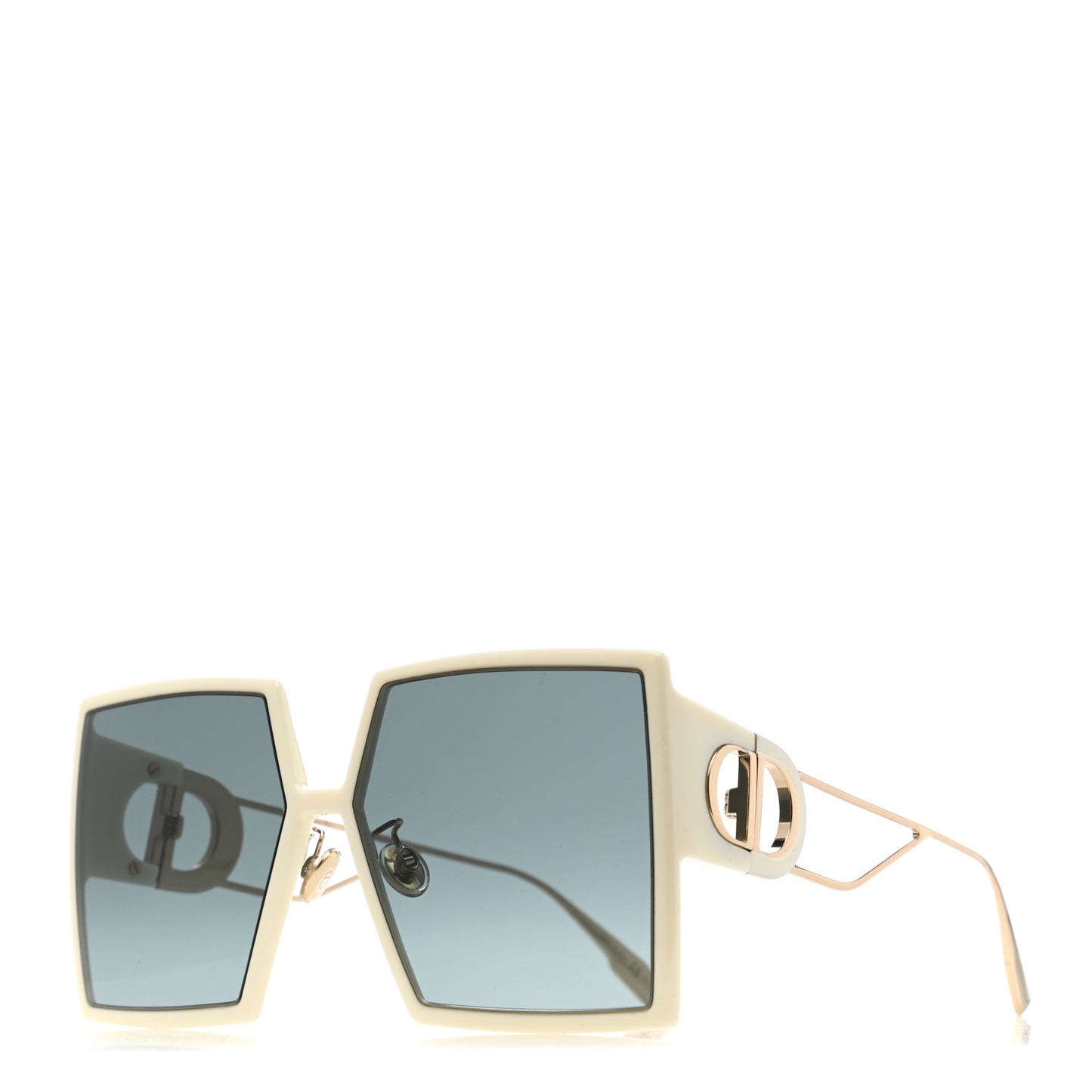 Square 30 Montaigne Sunglasses White